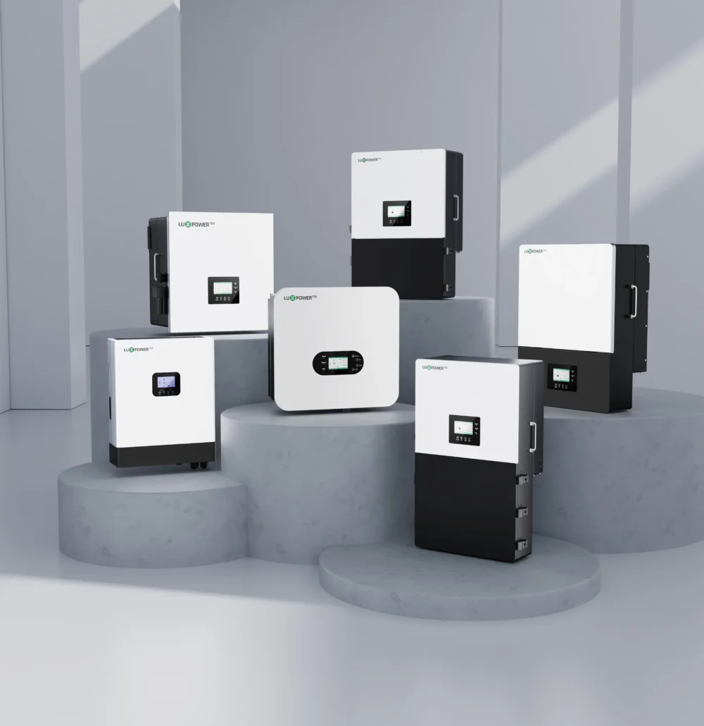 مجموعة منتجات LuxpowerTek من العاكسات الهجينة ووحدات تخزين البطاريات