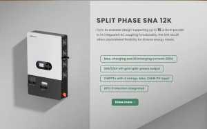 Inversor de potência de 12K para energia solar empresarial
