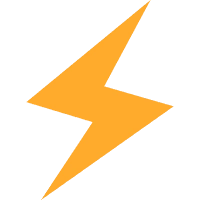 Lightning bolt icon representing electrical power