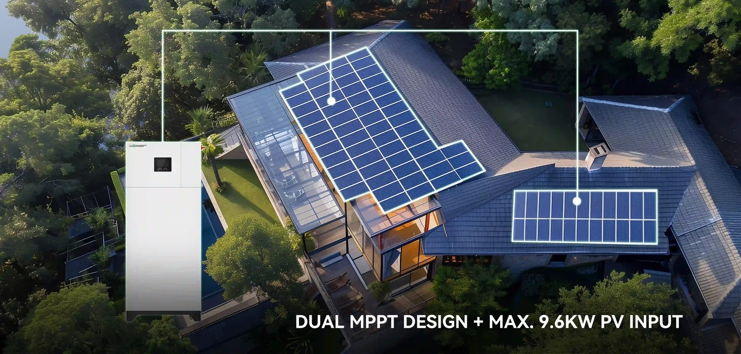 LuxpowerTek all-in-one system Eco Beast Pro Dual MPPT Design + Max. 9.6kW PV Input